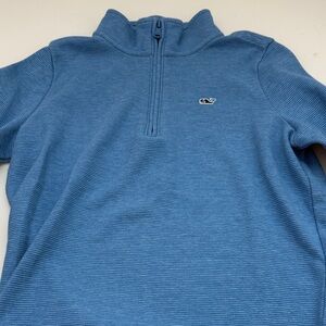 Vineyard Vines Boys Ocean Blue Zip-Up Sweater